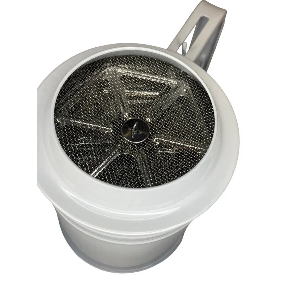 Master Class/Bake Shop Flour Sifter‎ White Stainless Steel NEW!